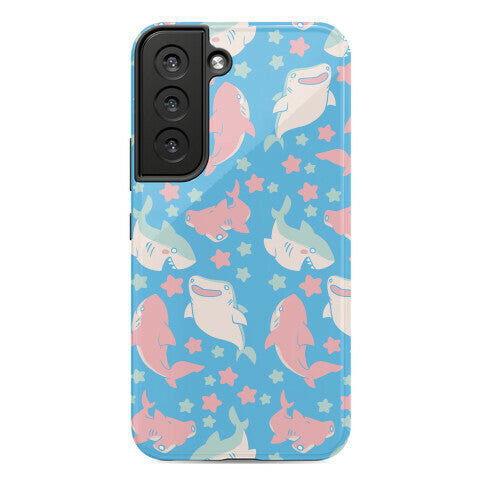 Happy Shark Pattern Phone Case